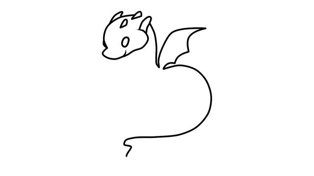 How To Draw A Cartoon Dragon