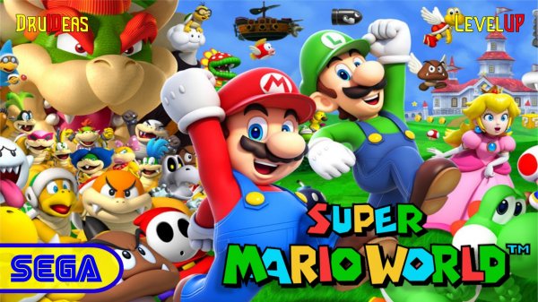 МАРИО | SUPER MARIO WORLD | LEVEL 1 | DruIDeas | LEVEL UP | SEGA
