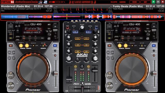 Akai AMX Serato + CDJ400 смотреть онлайн