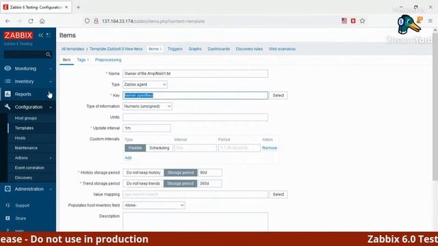 Zabbix 6.0 Testing new itens in pre-release смотреть онлайн
