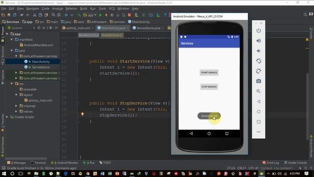 How to use Service and Intent Service in Android смотреть онлайн