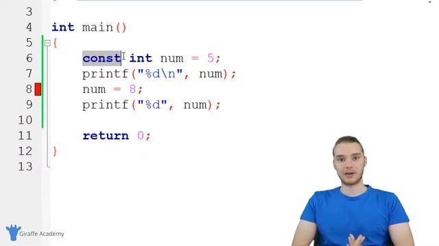 Constants | C | Tutorial 11 смотреть онлайн
