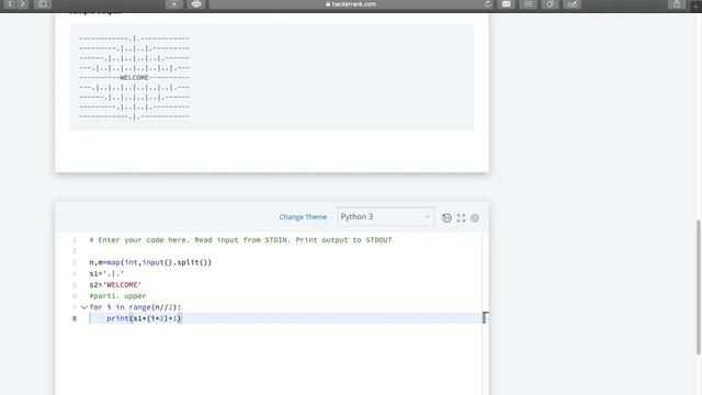 Designer Door Mat [HackerRank] | Python | String смотреть онлайн