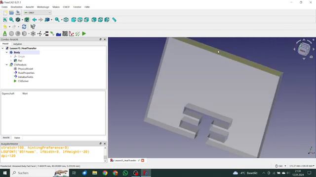 Freecad CfdOf Tutorial 15 Heat Transfer смотреть онлайн