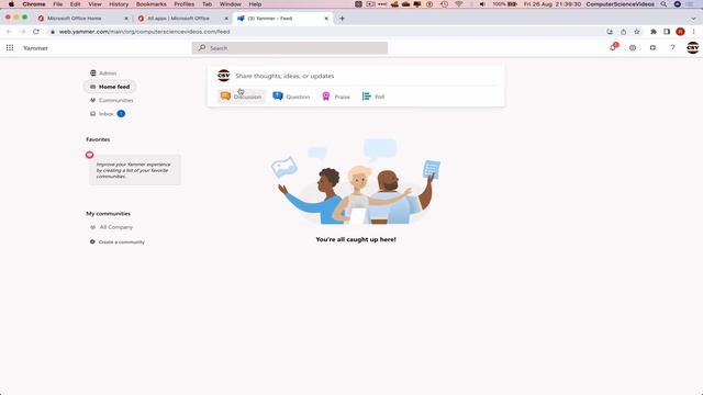 How To USE Microsoft Yammer For Office 365 On A Mac - Tutorial 11 - Upload An Excel File - New