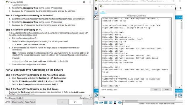 12.6.6 Packet Tracer - Configurar El Direccionamiento IPv6 смотреть онлайн