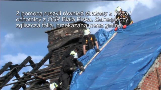 Ruda, gm Biała Piska, pożar domu wielorodzinnego Ruszyła pomoc смотреть онлайн