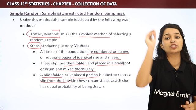 Random Sampling - Collection of Data | Class 11 Economics - Statistics смотреть онлайн
