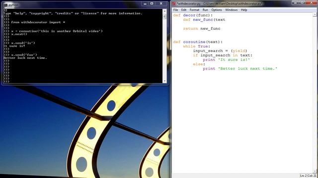 Python Coroutines + Decorator смотреть онлайн