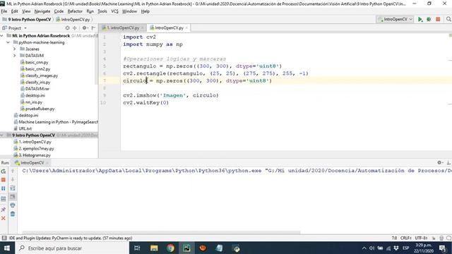 Operaciones lógicas y máscaras (Python y OpenCV) смотреть онлайн