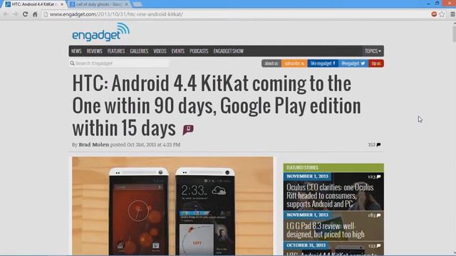 Appealing According To Amos (AATA) - Episode # 2 (HTC One Android 4.3 Update. 4.4 KitKat, COD Ghost