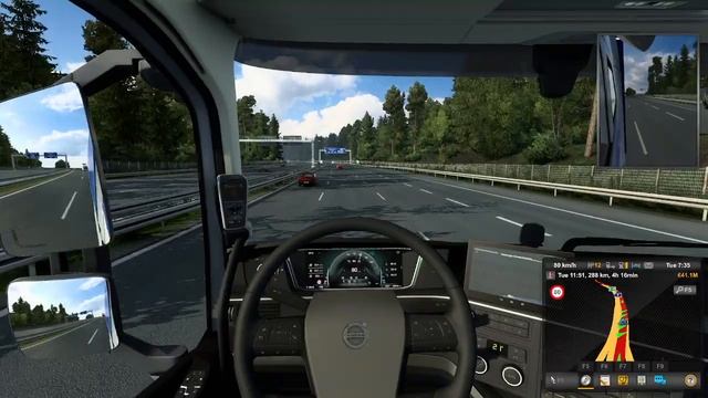 [ETS2 1.48.5] Route 2, truck 1: Volvo FH 2022 500TC by @Sanax_ETS2: 15.2l/100 km (!!) смотреть онлайн