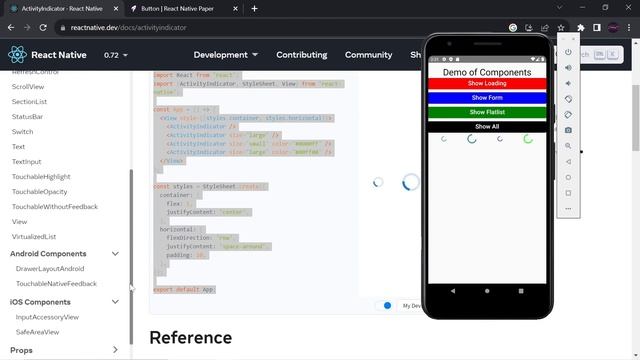 React Native Tutorial | Components and props in React Native | Flatlist TextInput Activity Indicato смотреть онлайн
