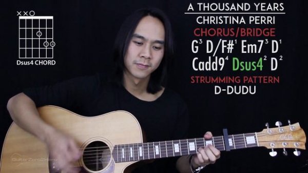 A Thousand Years Guitar Cover Acoustic - Christina Perri 🎸 |Chords|