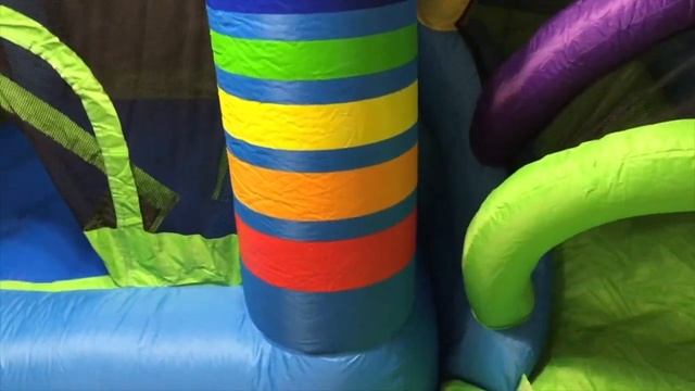 Огромный надувной батут "Радуга" Happy Hop... смотреть онлайн