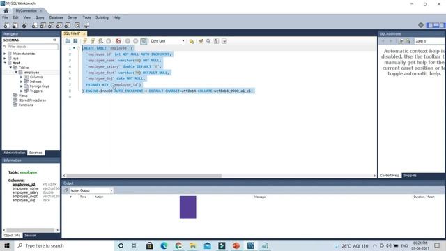 How to get a table create,insert,update and delete script in MySQL Workbench ? | KK JavaTutorials смотреть онлайн