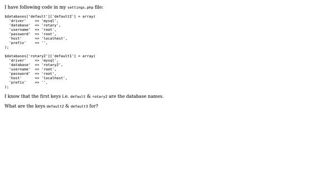 Drupal: What do array keys in the database definition array mean? смотреть онлайн