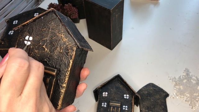 Деревня из картонных домиков (декор своими руками) смотреть онлайн