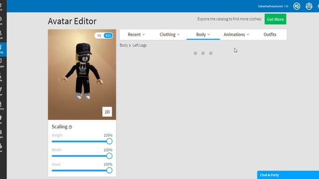 How to get big legs on Roblox for girls! смотреть онлайн