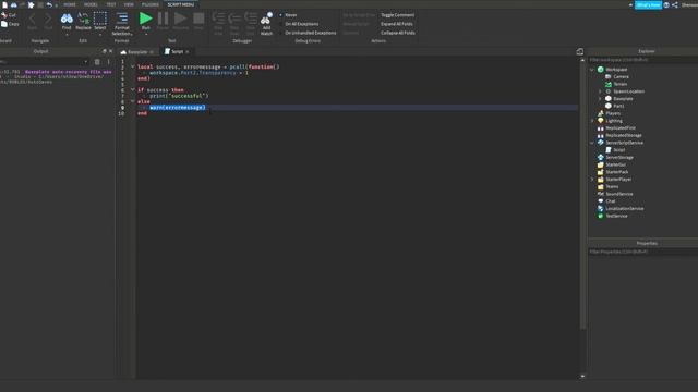 Pcall Functions | Roblox Studio scripting tutorial part3 смотреть онлайн