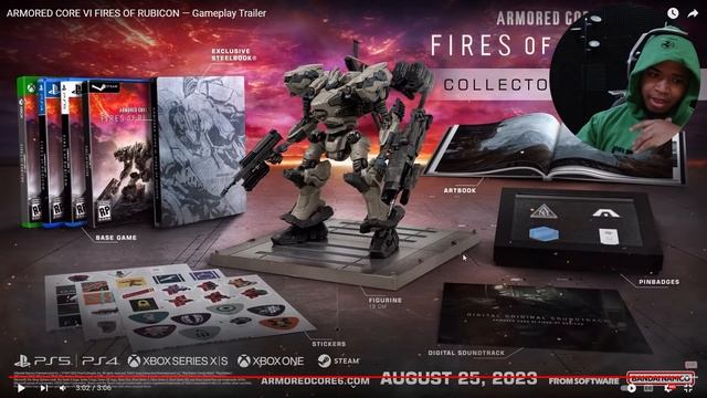 OMG ITS FINALLY HERE! | ARMORED CORE VI FIRES OF RUBICON GAMEPLAY TRAILER REACTION!