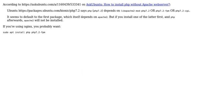 DevOps & SysAdmins: Why does the command 'apt install php' try to install Apache? (2 Solutions!!) смотреть онлайн