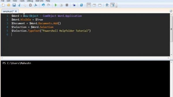 Windows PowerShell Create Word Document