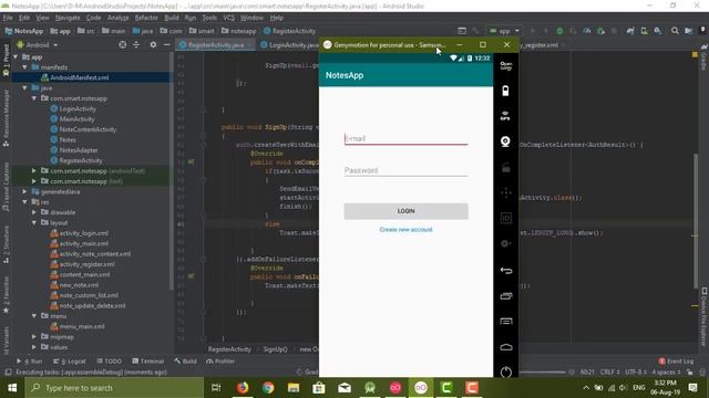 Android Studio 41 - Notes App with Firebase Part 5 - Send Email Verification FirebaseAuthentication смотреть онлайн