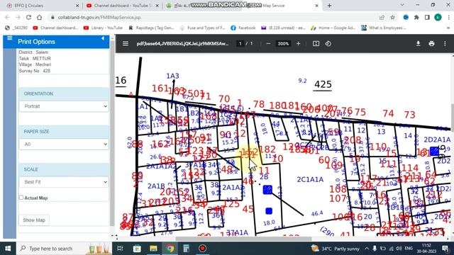 How to download full Survey number FMB Map online 2023 | Land FMB sketch download | patta chitta смотреть онлайн