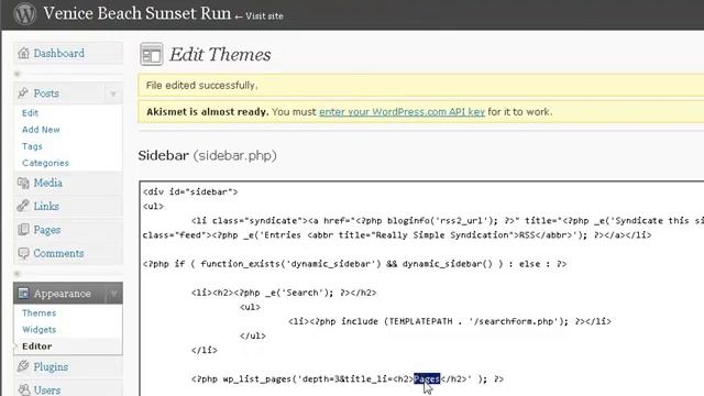 Wordpress Customizing the Sidebar смотреть онлайн