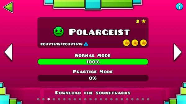 Как пройти Polargeist c 3 монетками? Geometry Dash