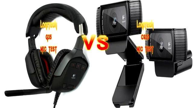 Logitech G35 Gaming Headset vs Logitech c920 HD Webcam Mic Comparison смотреть онлайн