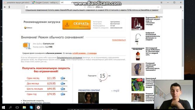 Установка курсора мыши для Windows 10 ;)