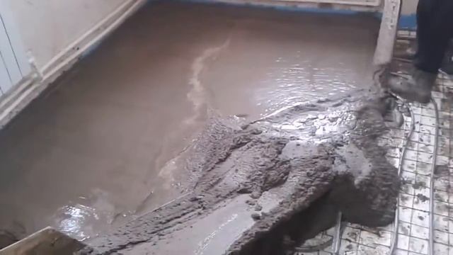 заливка теплого пола смотреть онлайн