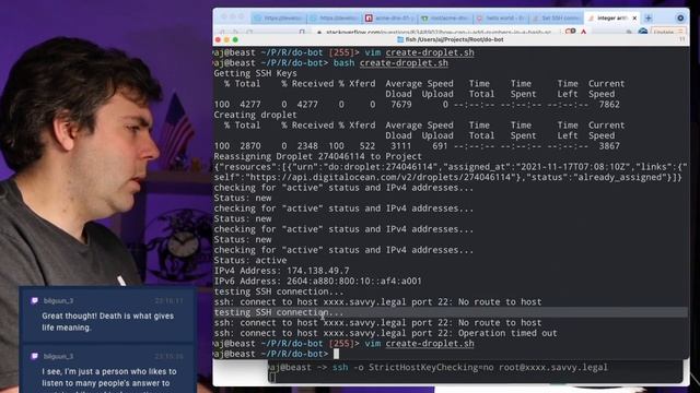 Live Coding at Work #40 (Vanilla DevOps): Auto-Deploying Git Branches to Digital Ocean + DNS Update смотреть онлайн