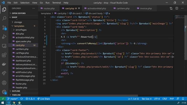Durchschnittsbewertung des Produkts ausgeben - PHP Online Shop Tutorial | Part 62 смотреть онлайн