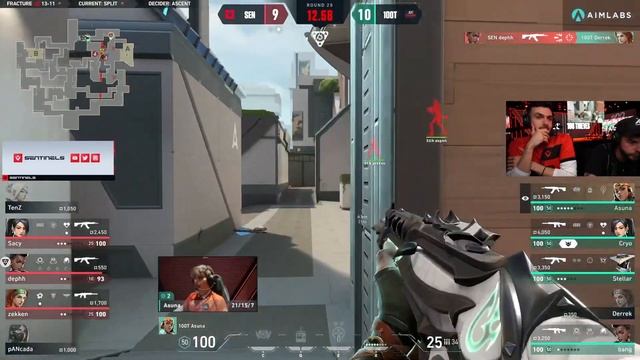 Sen Tenz & Sacy go CRAZY against 100T | Tarik & Nadeshot React | VCT AMERICAS смотреть онлайн