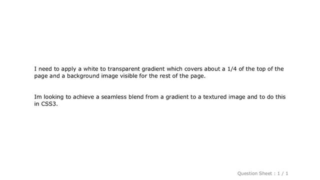 CSS : White to transparent gradient with background image смотреть онлайн