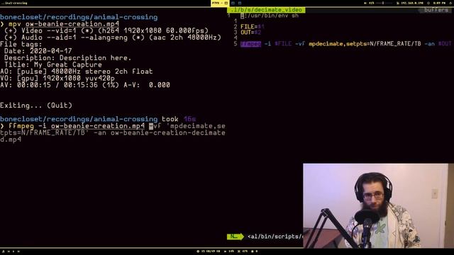 Remove dead frames from a video using ffmpeg with mpdecimate смотреть онлайн