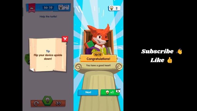 IQ Boost Level 19 Help the turtle! смотреть онлайн