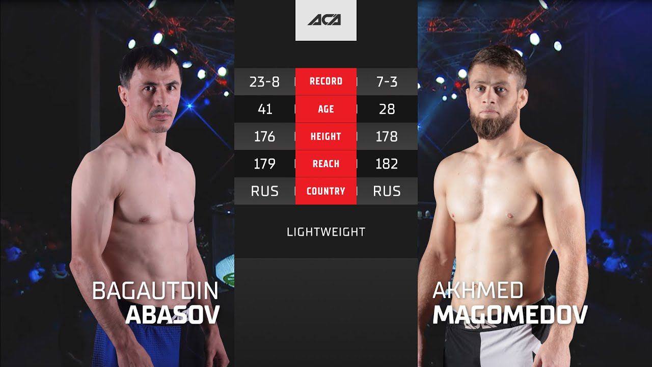 Багаутдин Абасов Vs. Ахмед Магомедов | Bagautdin Abasov Vs. Akhmed Magomedov | ACA YE 42