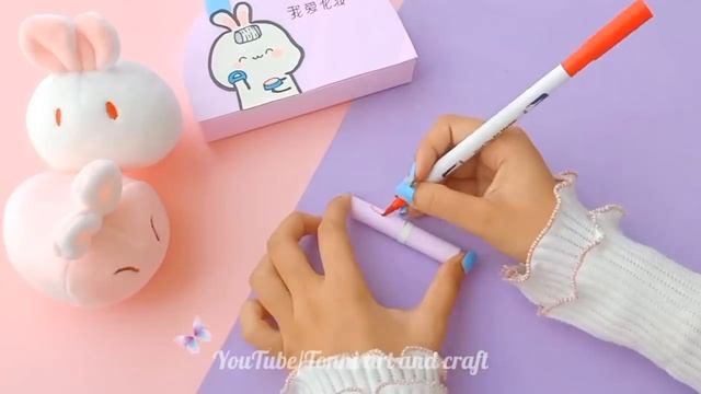 DIY cute make-up kit at homepaper makeup set  DIy  how to make cute makeup set  Paper Crafts