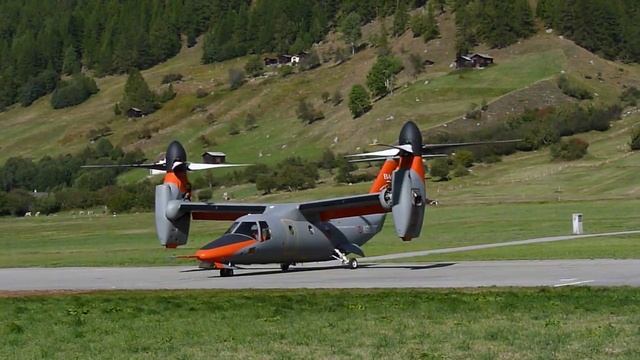 BA-609 Tilt Rotor Tests At Ulrichen, Switzerland