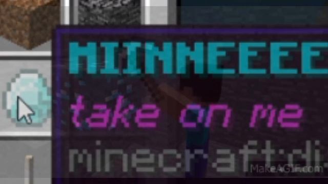 MINE DIAMONDS but every line of the song is a Minecraft item смотреть онлайн