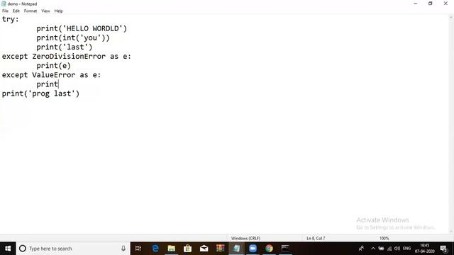Introduction Exception Handling | Advanced Python смотреть онлайн