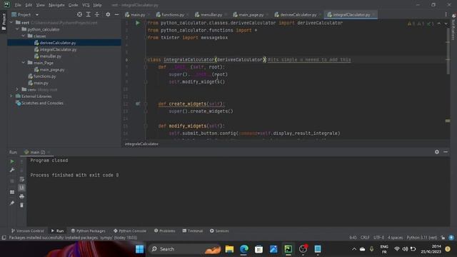 python calculator tool diff and integrate( sympy X tkinter) смотреть онлайн