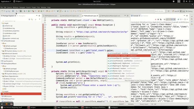 Java: building a Github search CLI using maven One Jar смотреть онлайн