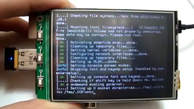 Raspberry Pi with 3.2 inch LCD touch screen and startx Java cutomized смотреть онлайн