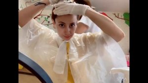 Красим волосы шампунь-краской❤️ #염색하기