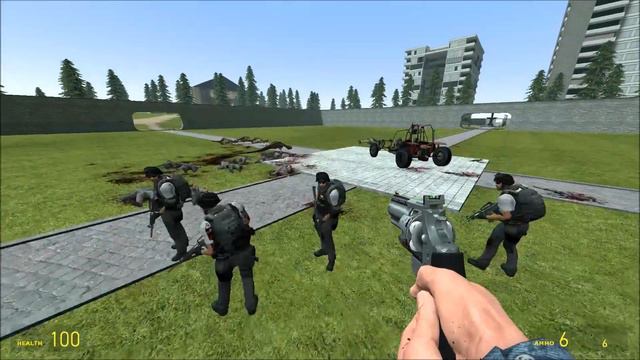 Dinosaurs VS HECU VS SCP Soldiers VS Zombies Team Battle Royal NPC Fight Garry's Mod смотреть онлайн